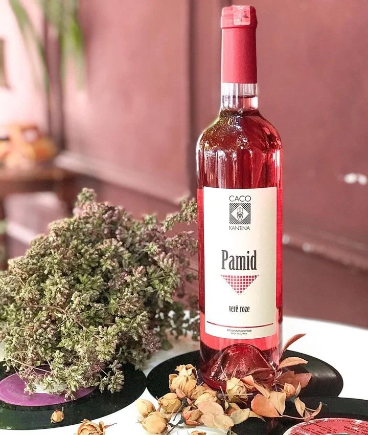 Albanian Rose Wine Pamid from Caco Winery | Me Zemer