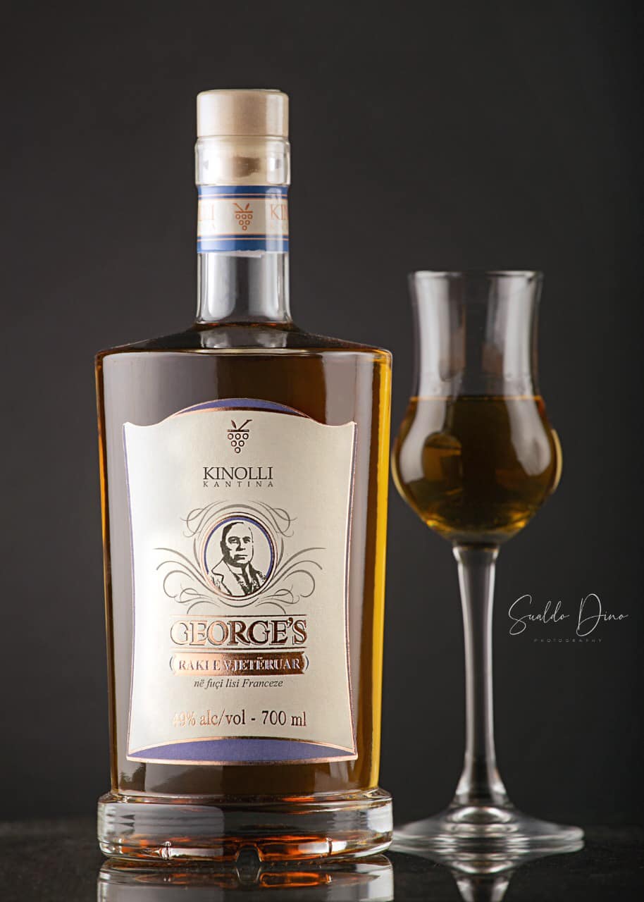 Albanian Georges Raki Aged 2018 KINOLLI Distillery - Me Zemër 